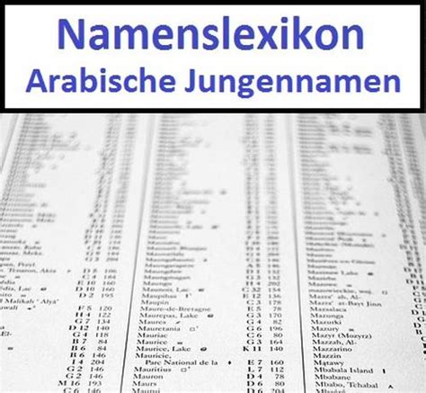 jungennamen arabisch|arabische männernamen.